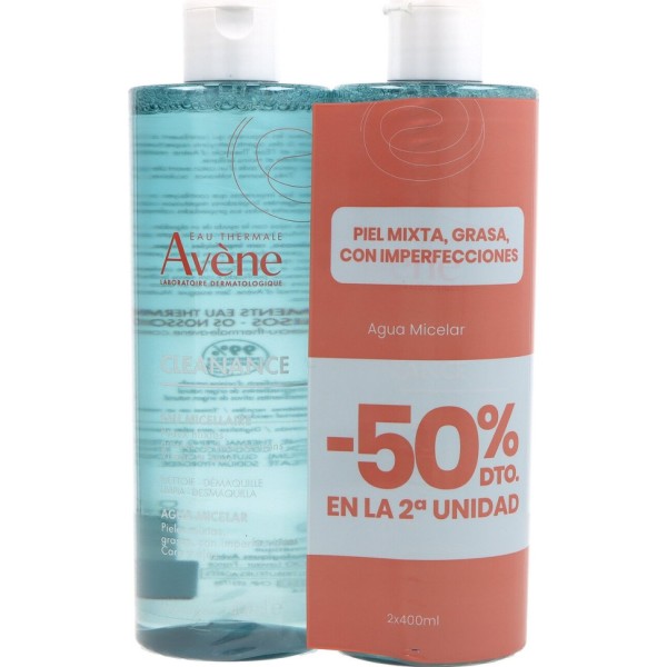 Avene Cleanance Agua Micelar 2 X 400 ml
