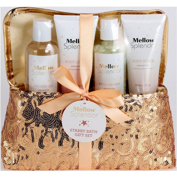 Estuche Neceser Mellow Splendor Gel, Sales, Loción y Exfoliante