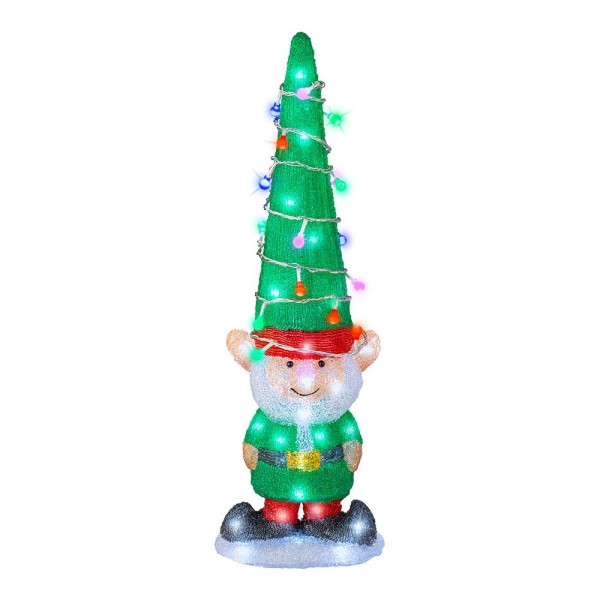Figura LED Acrilica Exterior Elfo 60 cm 60 LED Blanco Frio